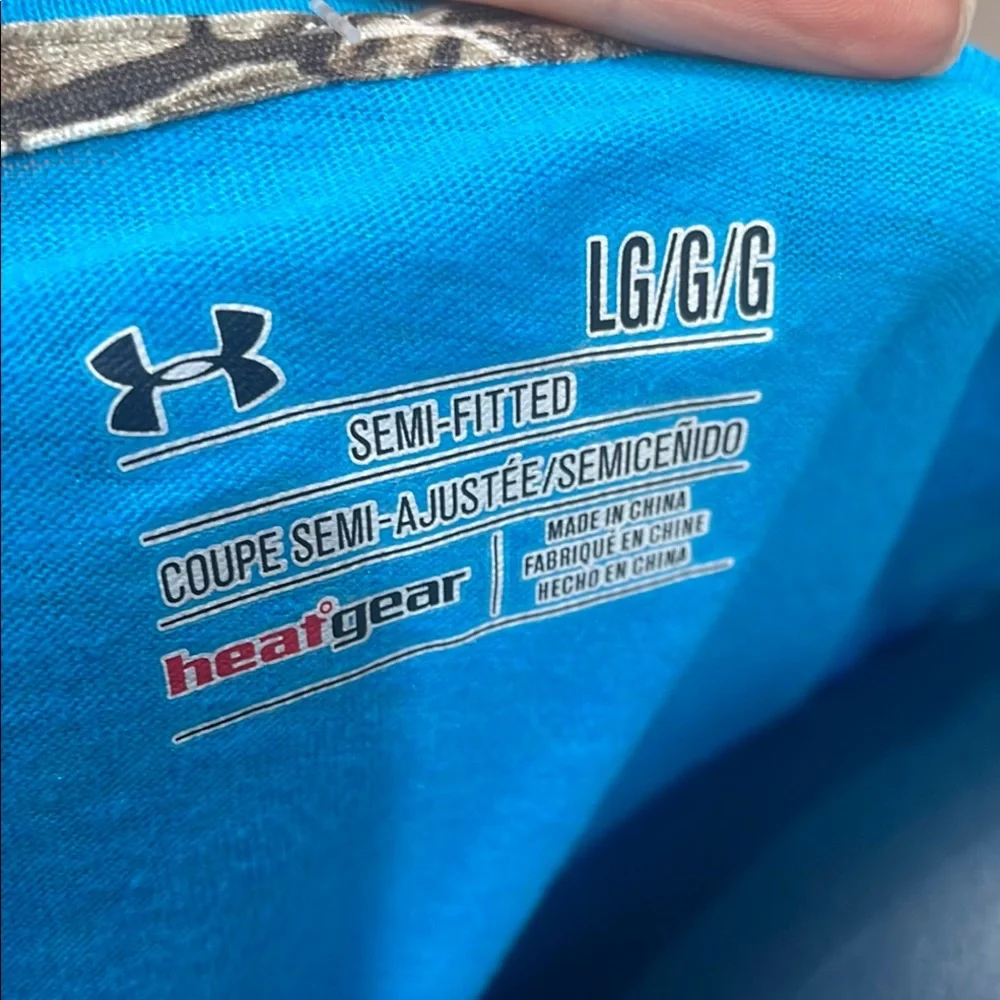 Under Armour Blue Long Sleeve Tee for Active Comfort - Picture 2 of 5